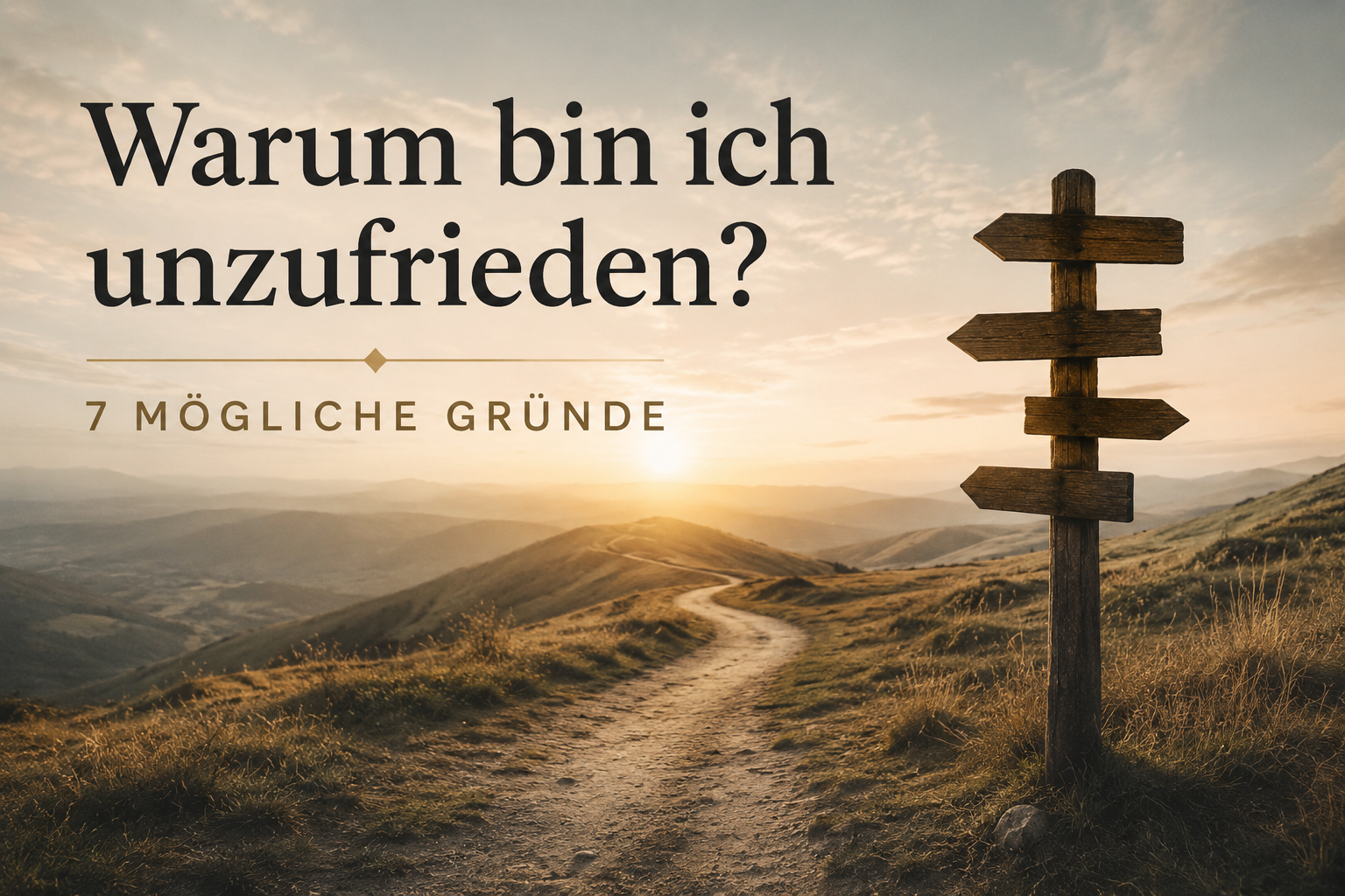 Warum bin ich unzufrieden? 7 Gründe, warum sich dein Leben nicht richtig anfühlt